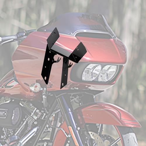 HECASA Front Fairing Radio Caddy Mount Bracket Compatible with 1998-2013 Harley Road Glide Replacement for 77078-98A 7708-98 77078-98 Powder Coated Steel Black by HECASA - Used condition - US$47.03