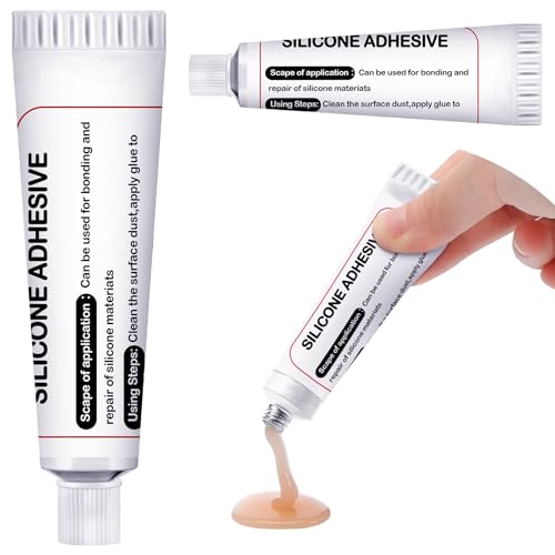 Lounsweer 1 Pcs Silicone Adhesive Glue for Skin Doll Repair Flesh Color Soft Adhesive Rubber Repair Glue for Filling Silicone Baby Doll Cavities Rubber Molds Halloween SFX Makeup
