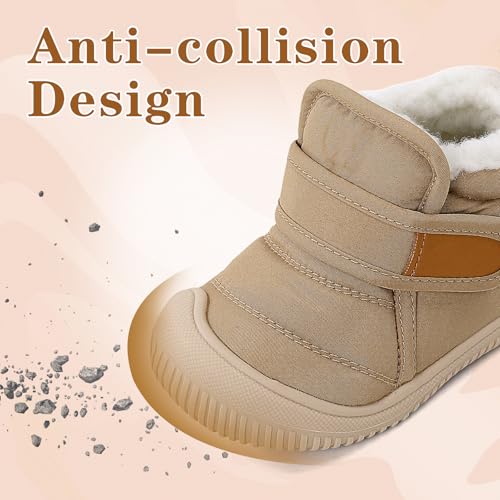 Bottines bébé chaudes avec doublure fourrée haut de gamme - 5