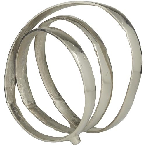 Deco 79 Aluminum Metal Abstract Decorative Sculpture Looped Home Decor