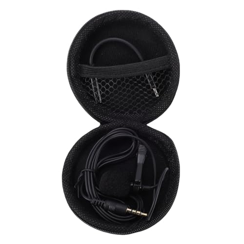 TIKATARER Microfono Lavalier con Clamp/Holder, Microfono Cablato con Riduzione Intelligente del Rumore, Unidirezionale per Streaming Live, Registrazione Vocale, Smartphone e Computer