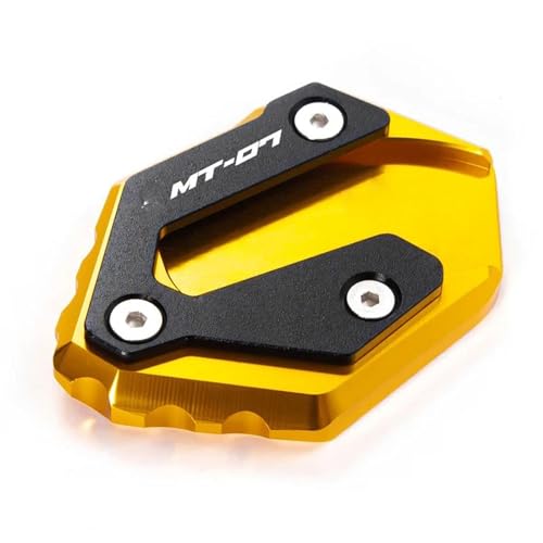 ヤマハ向け MT07 MT09 トレーサー 900 /gt 700 /gt サイドスタンド延長パッド 拡大スタンドプレートエキスパンダー(Gold 1)