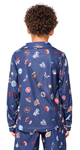 Ultra Game NBA Multi Team Youth 2 Piece Soft Tee Shirt & Lounge Pants Sleepwear Loungewear Pajama Set, Team Color, 8