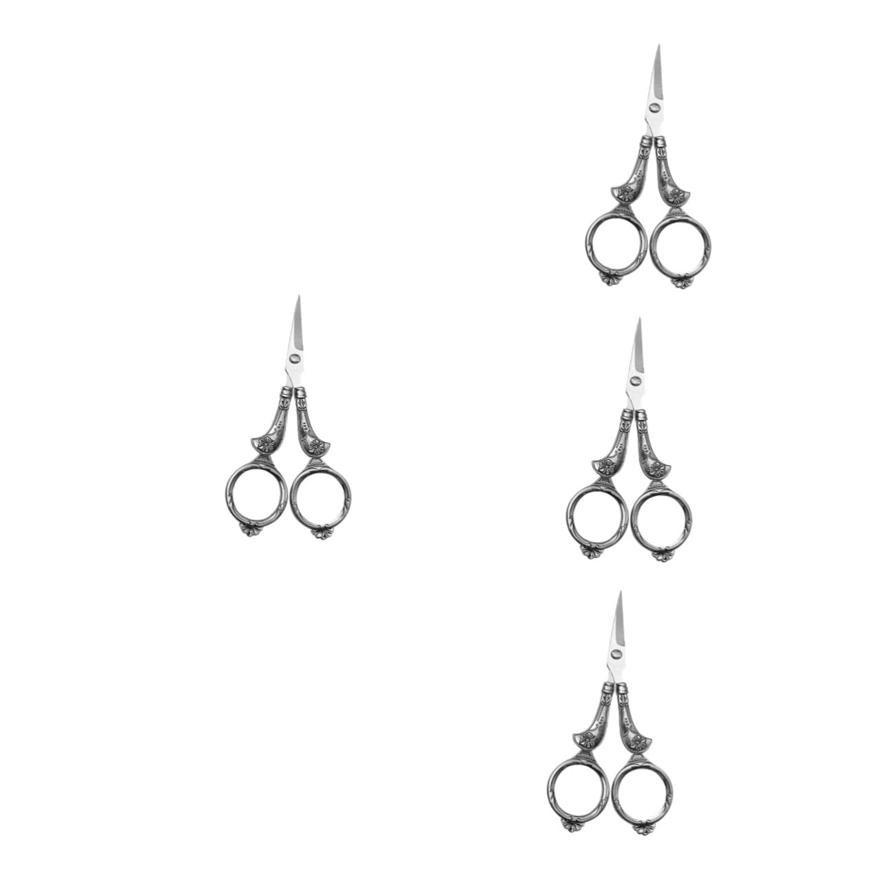 4pièces Ciseaux à Broderie Vintage Acier Inoxydable Pour Couture Et Artisanat Équipement Léger Et Ergonomique Pour Travaux Manuels Couture Point De Croix Et Plus