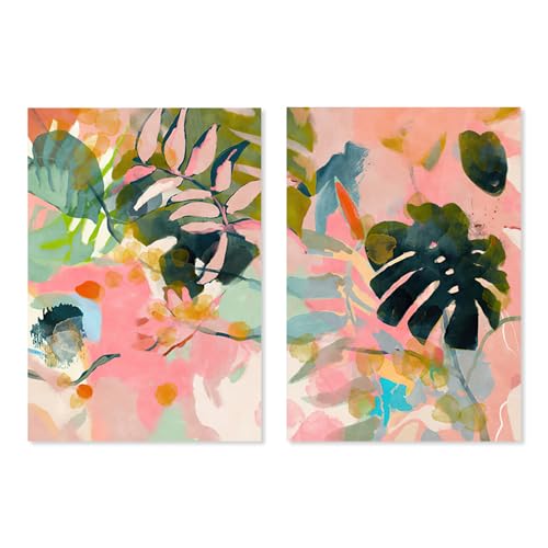 Affiches aquarelle feuilles tropicales pour une ambiance zen et colorée