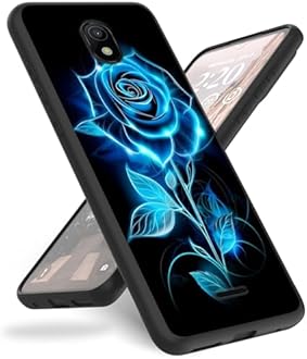 Mxfdegf Case for Nokia C100,for Nokia C100 Phone Case,Slim Anti-Scratch Shockproof Durable Black Silicone Protective Cover Case for Nokia C100 N152DL,Glitter Roses Flower