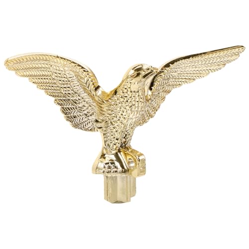 UPKOCH Eagle Flagpole Topper Ornament Plastic Flag Pole Finial for Outdoor Garden and Conference Flags Easy Installation