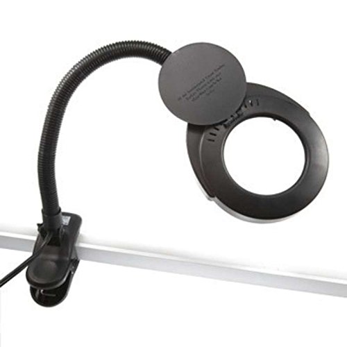 Illuminated Magnifier 31/2" Diameter, 3xDiopter Lens with 16" Gooseneck and Heavy