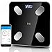 Price comparison product image Bluetooth Body Fat Scales Bathroom Digital Weight Scale Composition Analyzer Monitor Smart BMI Scales, Smartphone APP, 12 Essential Health Measurements with USB Charging and Tempered Glass Surface