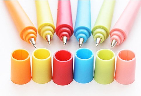 Urtoys 5Pcs Lovely Stationery Cartoon Finger Face Pen Advertising Creative Bent Flexible School Office Supply Ballpoint Pens Stress Relief Toys Pens #TOP4