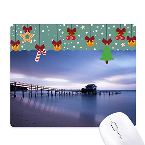 Tapis de souris Ocean House en caoutchouc antidérapant et précis