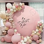Boho Balloon Garland Arch Kit, 156Pcs Dusty Pink Pastel Brown Metallic Champagne Gold White Balloons for Wedding Baby Bridal Shower Engagement Anniversary Birthday Decorations - Image 3