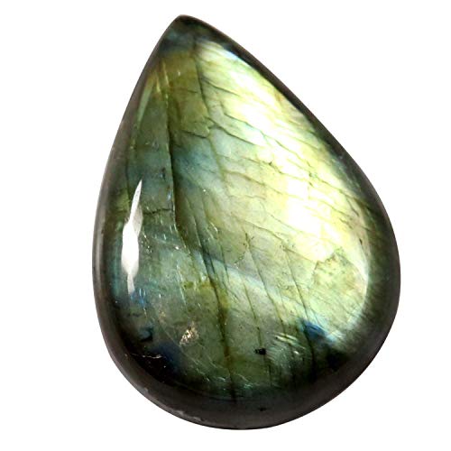 Labradorite pierre précieuse naturelle poire cabochon 52,6 ct Ki99-B081N8CYMRNAMZ
