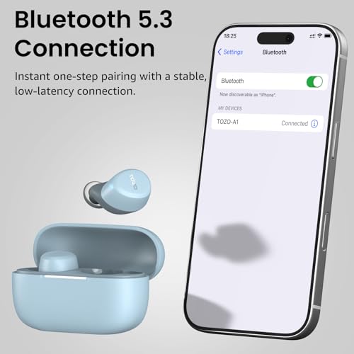 TOZO A1 Wireless Earbuds Bluetooth 5 3 Light Weight in Ear Headphones - image 9