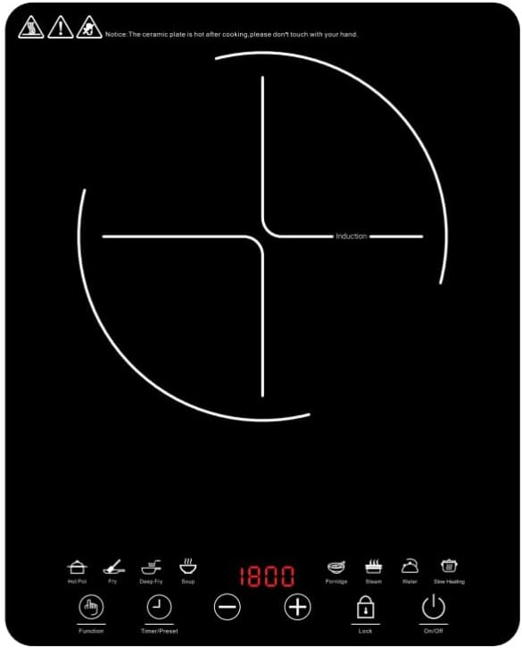 olayks Portable Induction Cooktop, Countertop Burner Black
