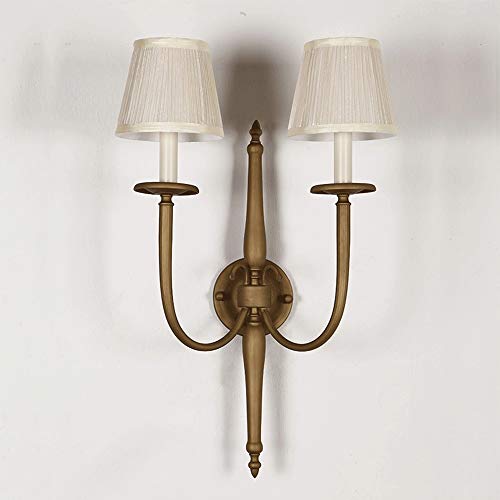 Applique murale européenne rétro avec double tête E14 salon