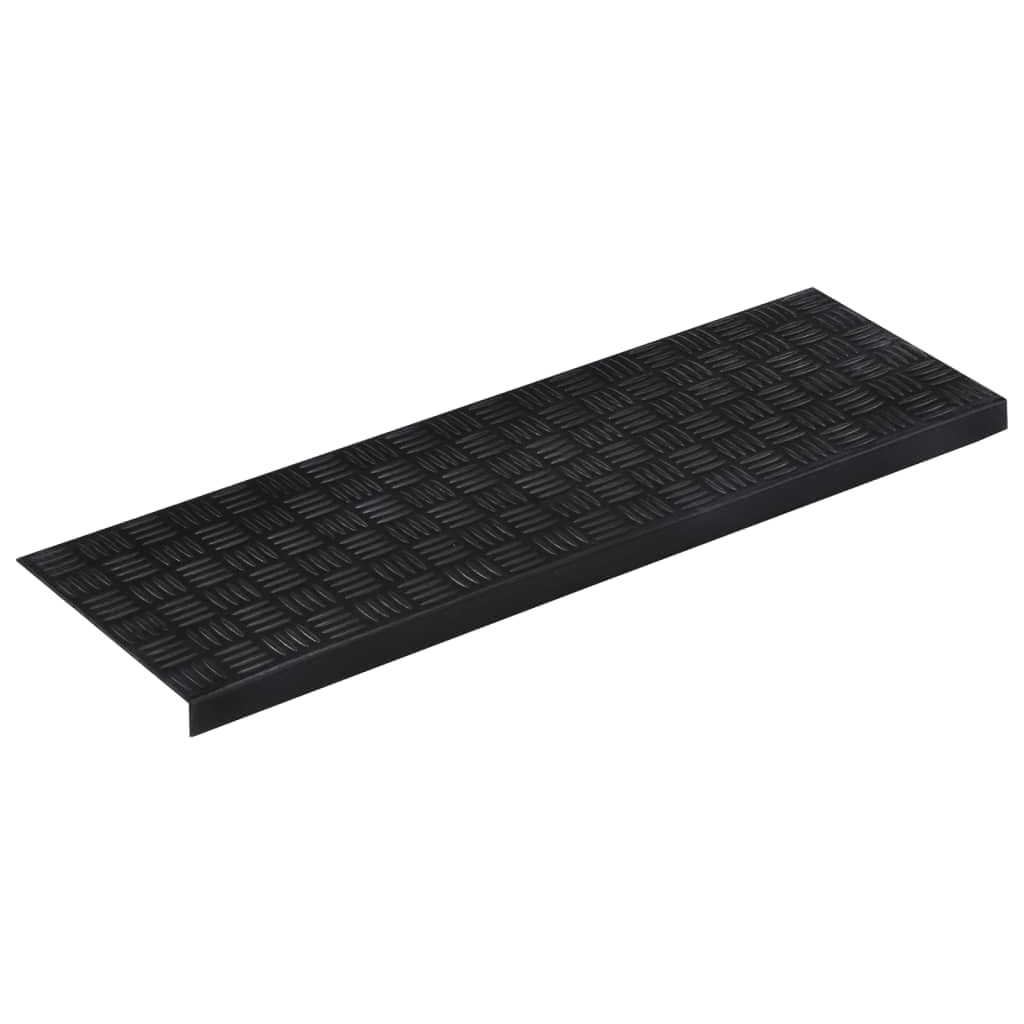 Alfombrillas para escalones, 10 unidades, 25 x 75 cm, goma antideslizante, autoadhesiva, para escaleras de madera, escaleras de piedra, con protección contra pisadas y ruido, seguridad para