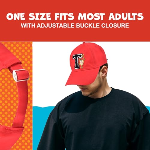 Image of Concept One Unisex Adult Looney Tunes Baseball Cap, Adult Adjustable Cotton Dad Hat with Curved Brim for Men and Women