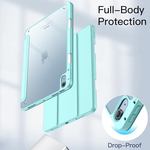 Etui iPad Air 11 Antichoc avec Dos Transparent et Support Stylet Moule