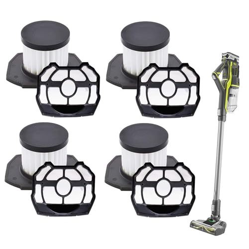 Filtres aspirateur Ryobi P718 haute performance lot de 4 filtres durables et pré-écrans 18V