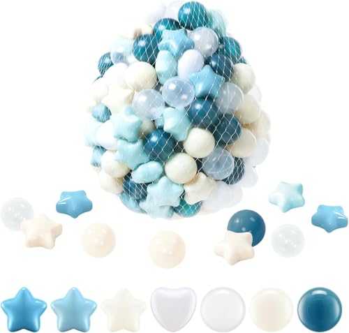 Image of FHRILEK Ball Pit Balls, Safe Non-Toxic BPA-Free Crush-Proof Plastic Balls for Toddlers, Gift for Kids Birthday & Christmas, for Indoor Playpens, Party Decorations & Amusement Activities