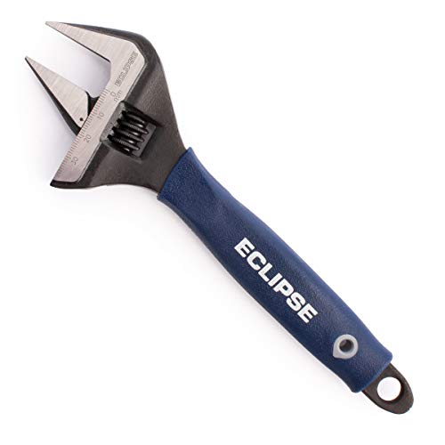 Eclipse Professional Tools ADJW8WJ - Llave inglesa ajustable (8, mandíbula extra ancha), color gris