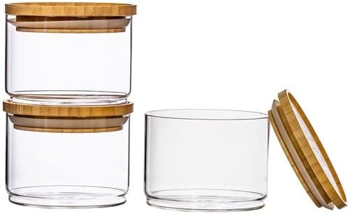 Sass & Belle Stacking Glass Storage Jars - Set of 3