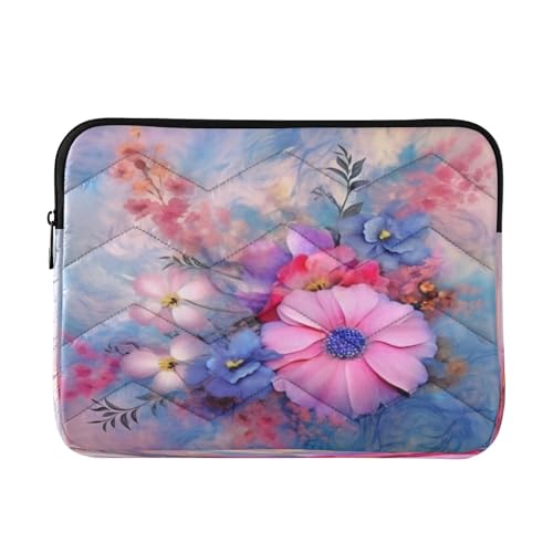 Funda para portátil 13-14 pulgadas con diseño de flores miniatura 1