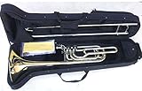 Funion Professional Bass Trombone Kit B Flat/F Trombone Bb/F Key Cupronickel Slide Pipe With Case Cl