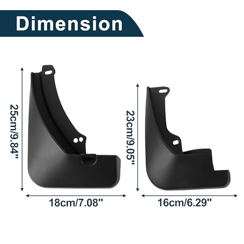 Image of Mud Flaps Splash Guards for Skoda Octavia 2015-2017 W /Mount Accessories Mud Guards Front and Rear 1 Set