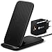 Spigen SteadiBoost Wireless Charger 15W Ladegerät mit QC 3.0 Netzteil Qi Ladestation Kompatibel mit iPhone 13 12 Mini SE 2020 11 Pro X XR XS Max 8 Plus Galaxy S21 S20 S10 S9 S8 Note 20 10 9 8 pixel 6