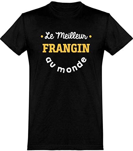 T Shirt Homme Le Meilleur Frangin Au Monde Cadeau Homme Fete Des Peres Humour Papa Anniversaire Original Rigolo Humoristique Amazon Fr Vetements