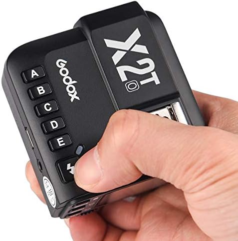 Godox X2T-O TTL Wireless Flash Trigger for Olympus, 1/8000s HSS Bluetooth Connection Supports App Controller, TCM Function, 5 Separate Group Buttons, Hotshoe Locking, AF Assist Light