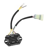 Voltaje de entrada: DC 12V Para K-TM 350 XC-F/350 SX-F/250 XC-F/250 SX-F/450 SX-F 2011-2017 Nuevo regulador de motocicleta Rectificador Voltaje Negro 12v
