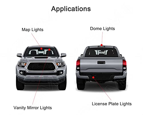 Kit de Lámparas LED Interior 7 Piezas Blanco 6000K Toyota Tacoma miniatura 3