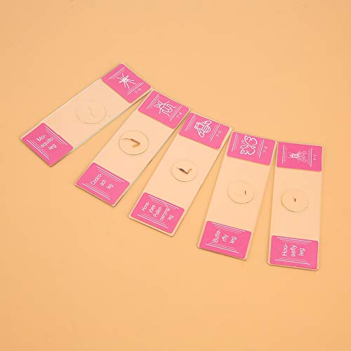 Eujgoov Biology Glass Prepared Microscope Slides with 35pcs Specimens Set for Students and Gift, and Colorful Tissues, Clear Boundaries, Great Microscope Accessory Set