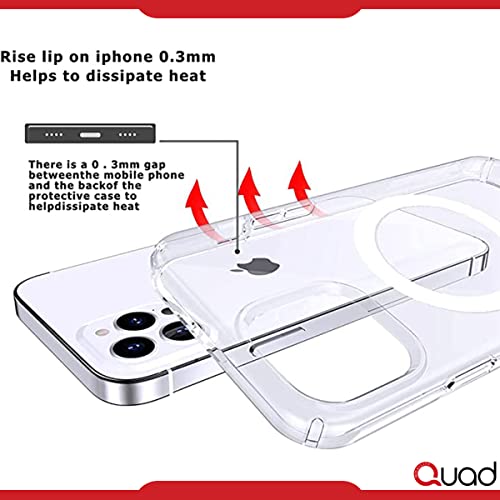 Funda transparente compatible con Mag-Safe e iPhone 13 Pro Max con diseño Ultra Híbrido 5