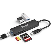 Vanja USB C SD Card Reader 5 in 1 Hub, USB 3.0 Data to USB Hub Adapter Splitter with USB 3.0 Port...