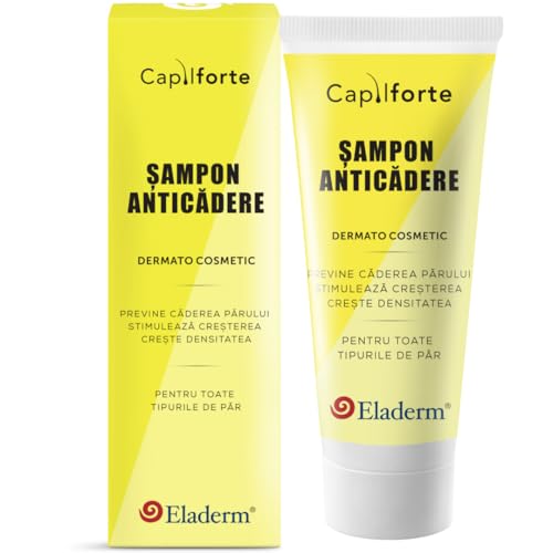 Eladerm CAPILFORTE Shampoo Anticaduta 200ml – contro caduta dei capelli - con Baicapil e Caffeina lipoosomiale - rafforza la radice, stimola la crescita e aumenta la densità - capelli più forti folti