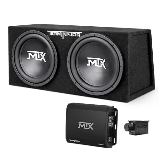 MTX Audio TNP212D2 Terminator Power Pack Subwoofer System - Set of 2,BLACK