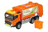 Majorette - Volvo Müllabfuhr - hochwertiges Spielzeug LKW als Müllwagen, Modellfahrzeug mit Licht, Sound und Funktionen, für Kinder ab 3 Jahren