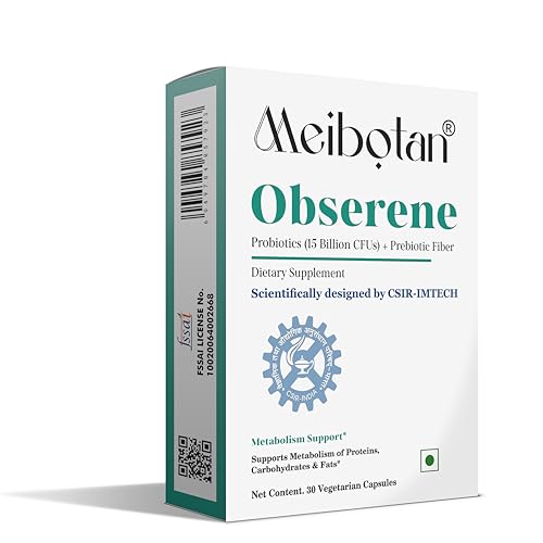 Image of Obserene Probiotics Supports Metabolism Supplements Scientifically Designed by CSIR-IMTECH Supports Healthy Metabolism- 30 Veg Capsule (Pack of 3x10) Men & Women