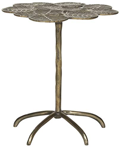 Mesa auxiliar de salón de metal para el café junto al sofá 3