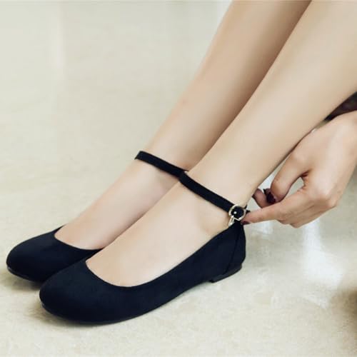 Comfortable Flats Womens Round Toe Mary Jane Dolly Shoes4