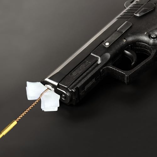 1200 PCS Gun Cleaning Patches, 800 Bow-Tie & 400 Cross-Shaped, Lint-Free Gun Cleaning Cloth for 9mm, Rifle, Shotgun – Highly Absorbent Firearm Cleaning Wipes with Storage Case, Fits Most Calibers