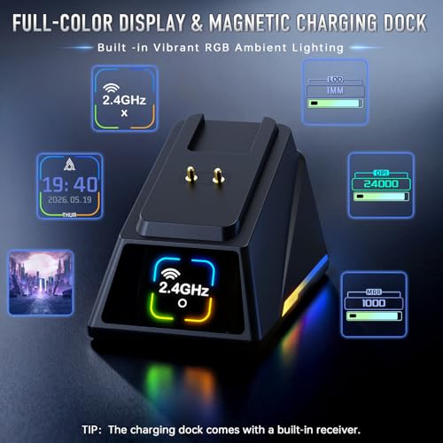 Ratón Gaming Inalámbrico Ultra-Ligero 57g con Sensor PAW3311 de 24.000 dpi AJ159P MC Pro 4