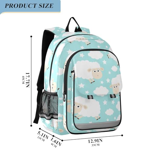 ALAZA School backpacks for girls boys Sheep Jumping Childish Style Backpack Students Bookbag for school bag Womens Casual Daypack College Bookbag2