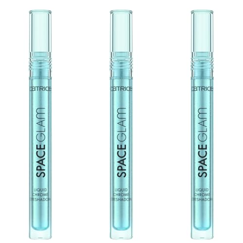 Catrice Space Glam Liquid Chrome Eyeshadow, Lidschatten, Nr. 010, Mehrfarbig, langanhaltend, sofortiges Ergebnis, vegan, ohne Mikroplastikpartikel, Nanopartikel frei, ohne Parfüm, 3er Pack (3x2.2ml)