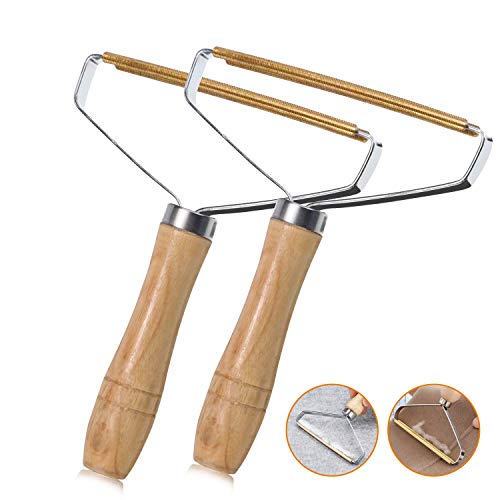 Portable Lint Remover, Lint Remover?Clothes Fuzz Shaver - Reusable Double Sided Lint Remover Travel Brush for Removing Lint Pet Hair Dust in Clothes and Furniture ?2 Pack?