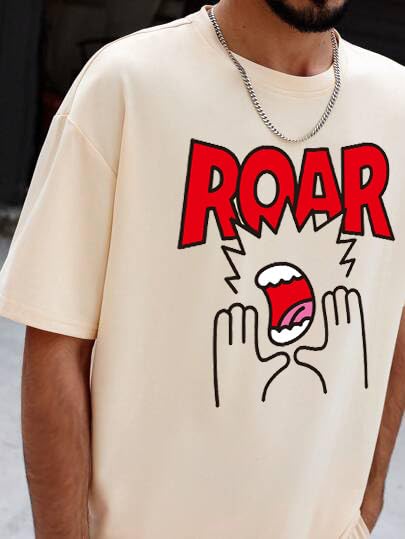 Image of The Modern Soul Oversized T Shirt for Men | Drop Shoulder Loose Fit Tshirt for Men